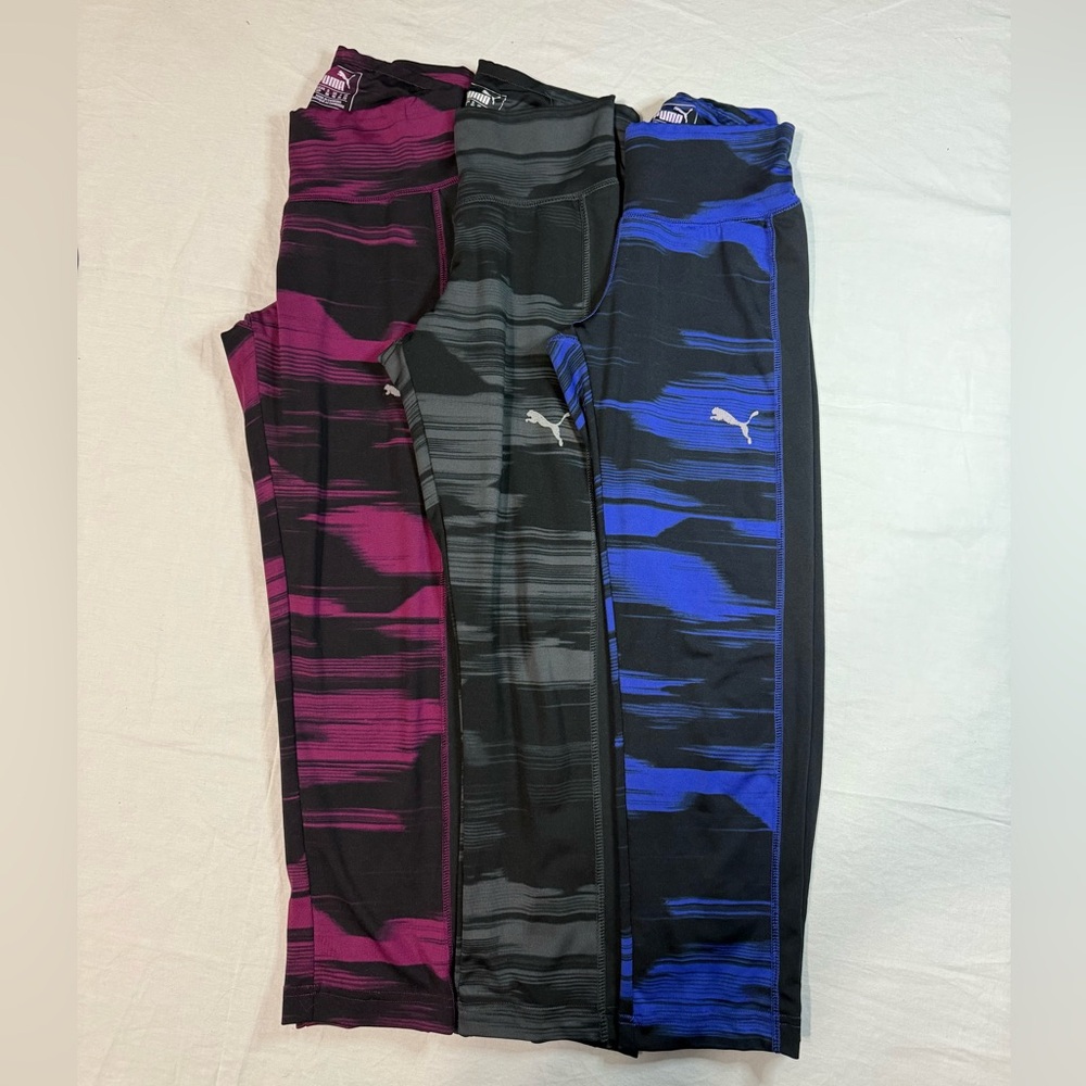 Puma Leggings capris 3 pairs size Small